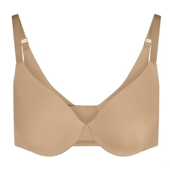 SKIMS‎ Smoothing Intimates Full Coverage Lightly Lined Bra Clay Size 34C NWT - Picture 3 of 4